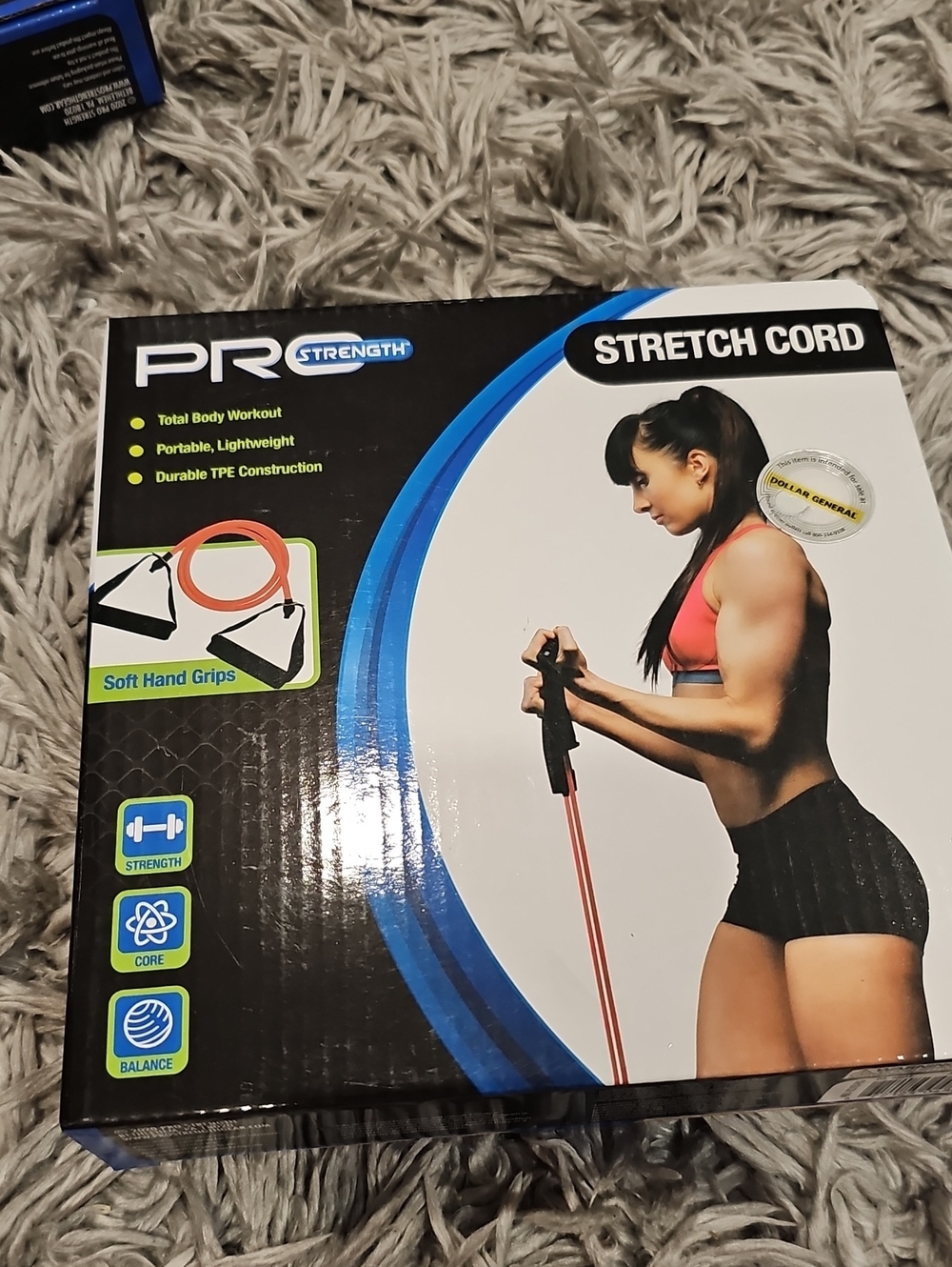 ProStrength Stretch Cord Resistance Band - Pink and Black
